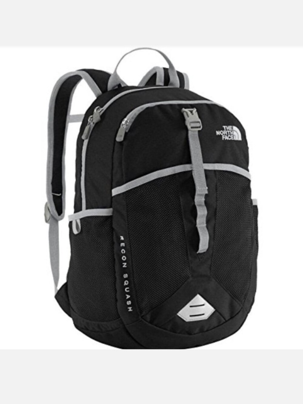 The North Face Recon Squash Kids Youth Backpack Black School Bag 17" x 11"